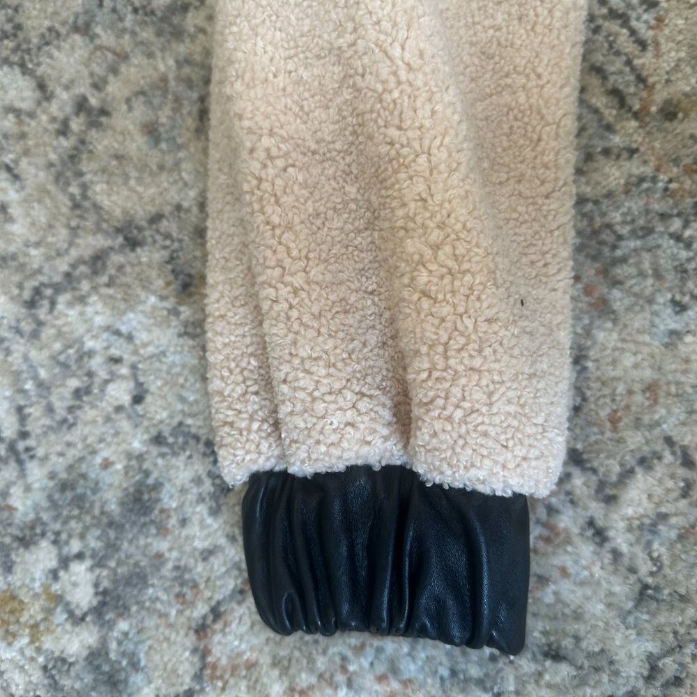 Baldwin Shearling Leather Bomber Jacket - image 6